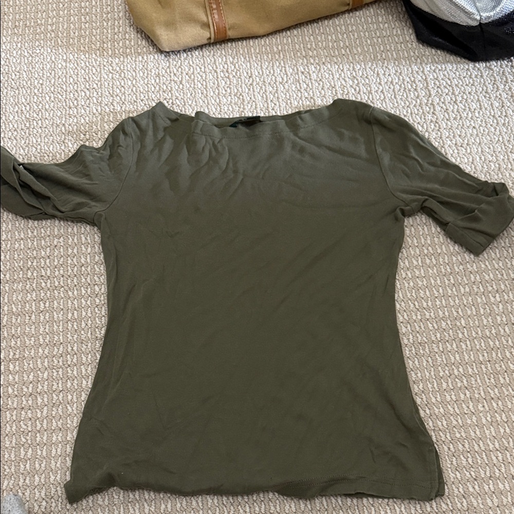 Ralph Lauren Olive Green Women's Top